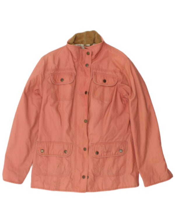 Barbour Womens vokset bomuldsjakke UK 12 Medium Pink