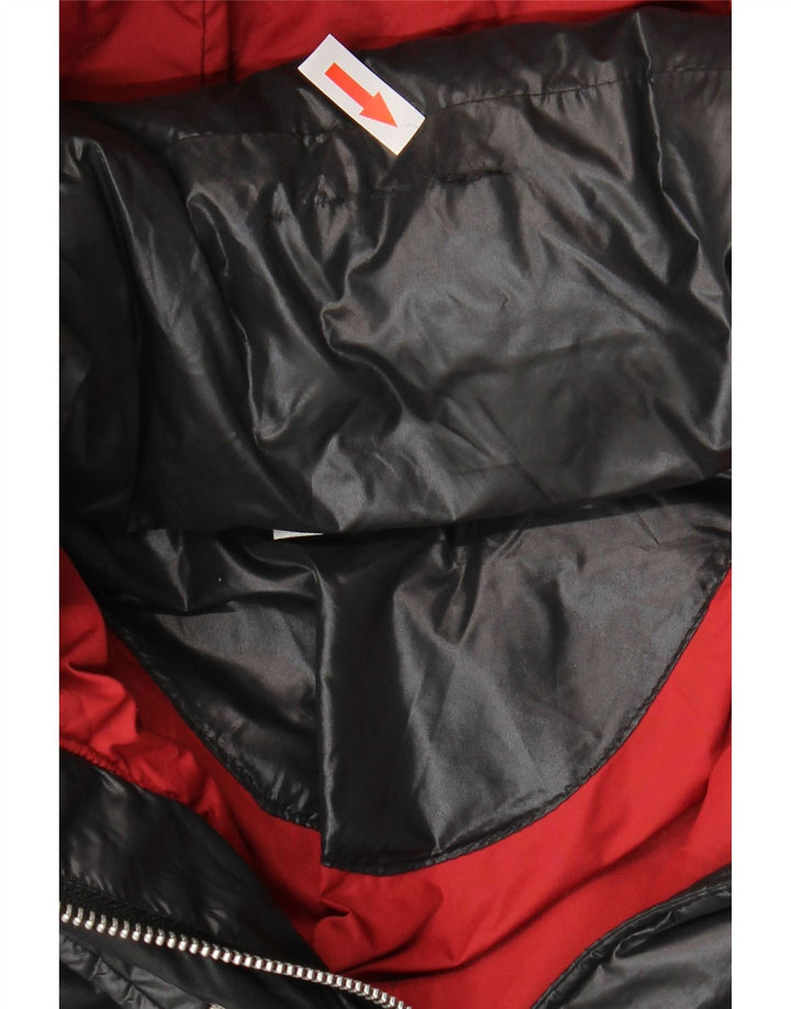 Ellesse Dame Hætte Polstret Frakke UK 14 Medium Sort Nylon