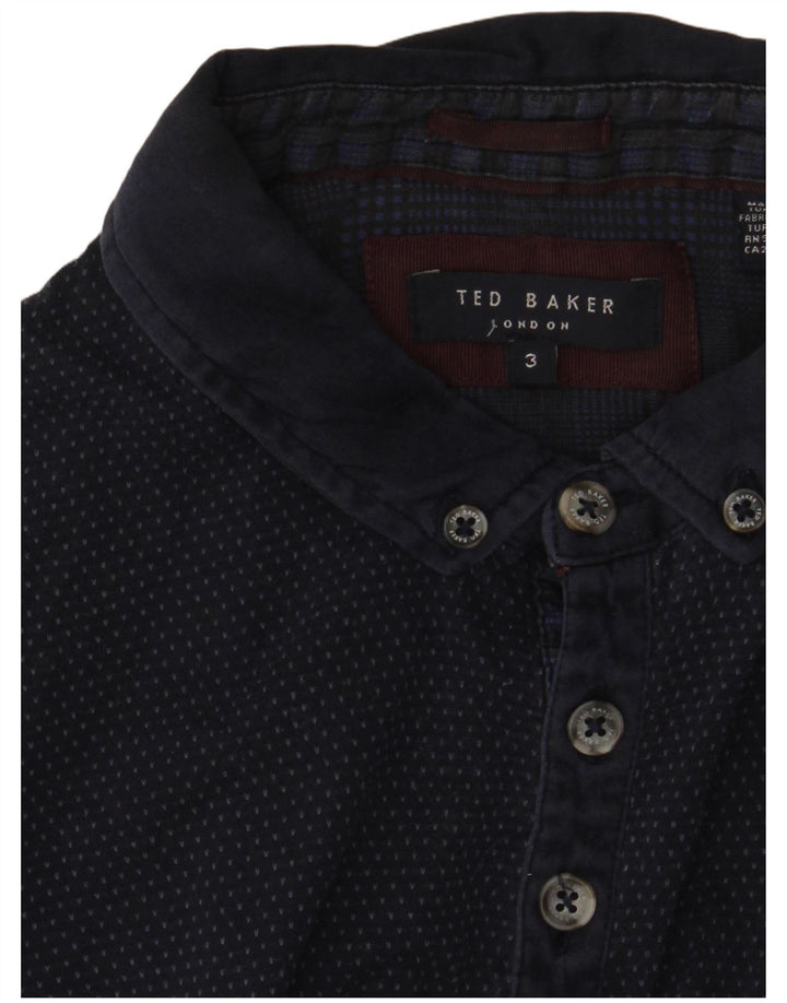 Ted Baker herre poloskjorte str. 3 Medium Navyblå