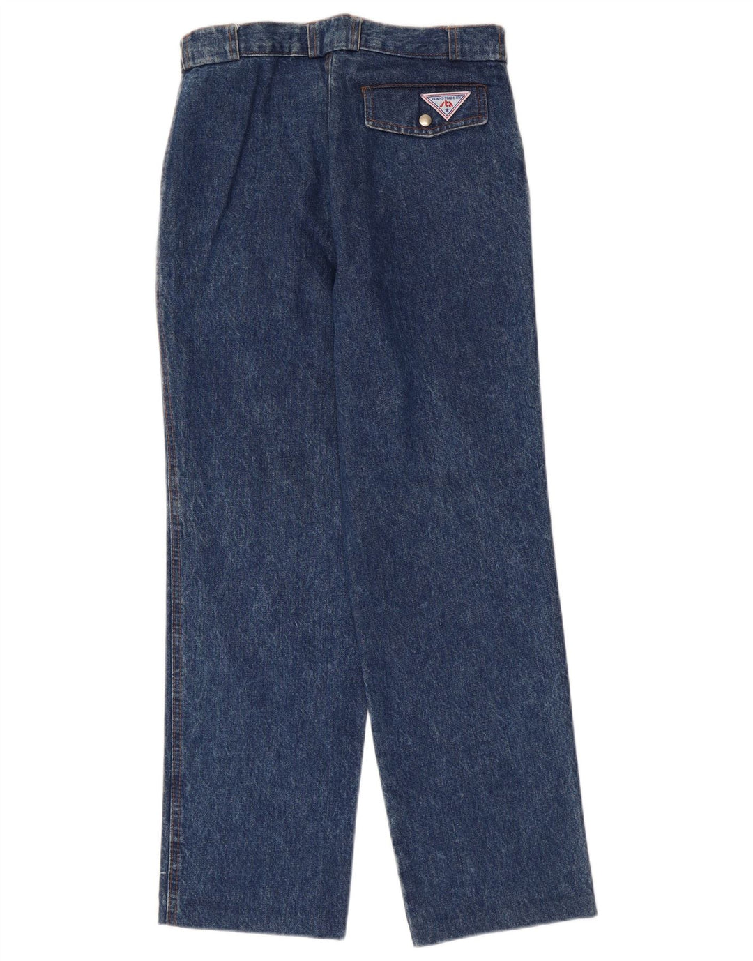 VINTAGE Højtaljede lige jeans til kvinder W28 L27 Marineblå