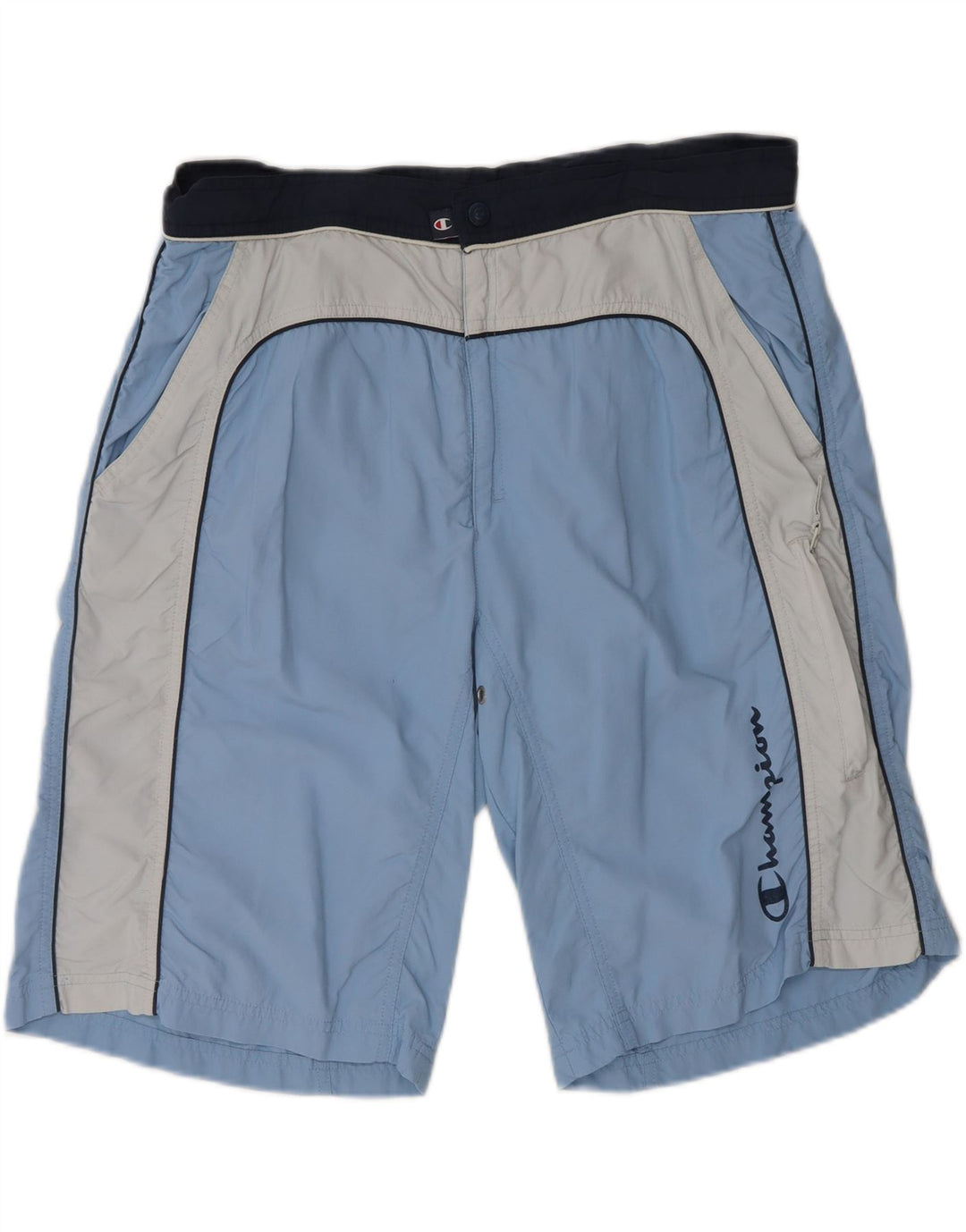CHAMPION Badeshorts til mænd XL Blå Colourblock Polyester