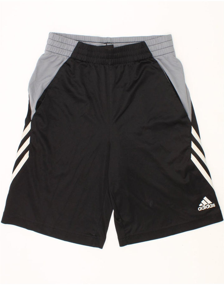 ADIDAS Drenge Sportshorts 7-8 år Small Black Colourblock Polyester
