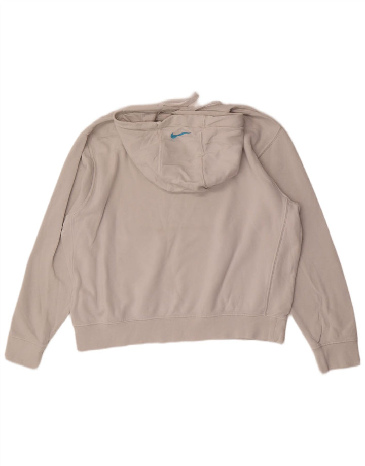 Nike grafisk hættetrøje til mænd, stor hvid bomuld
