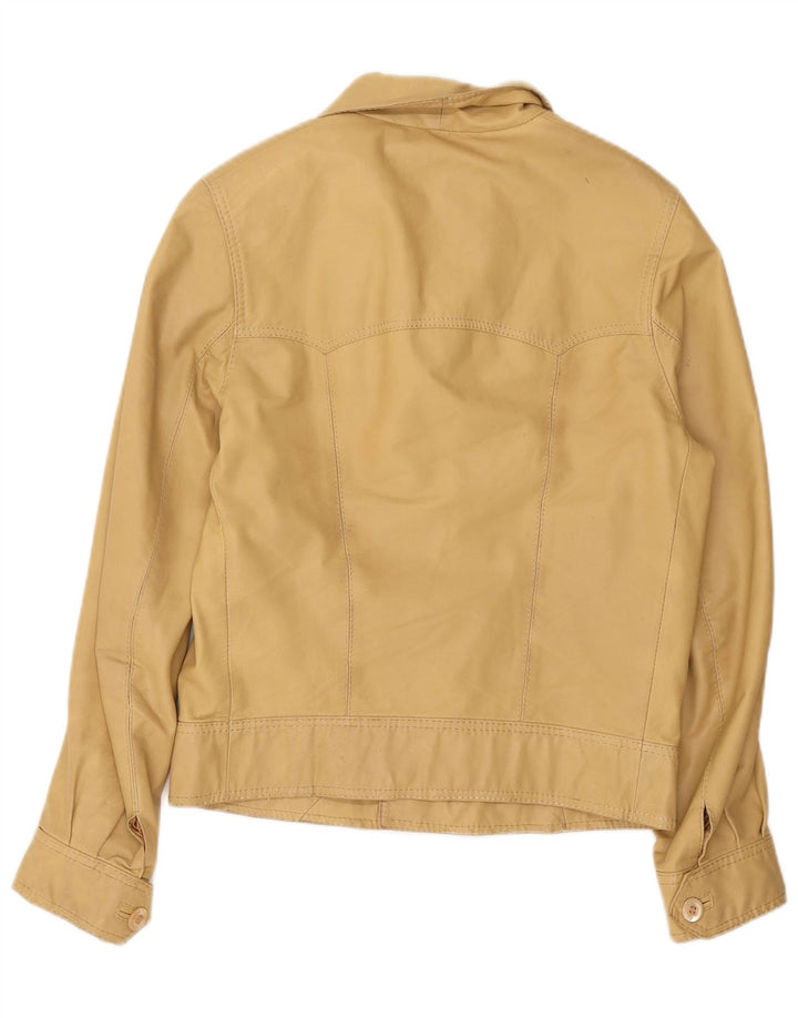 Vintage kvinde bomberjakke UK 10 Small Beige