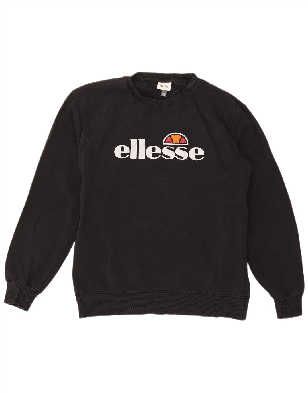 ELLESSE Grafisk sweatshirt til mænd, stor sort bomuld