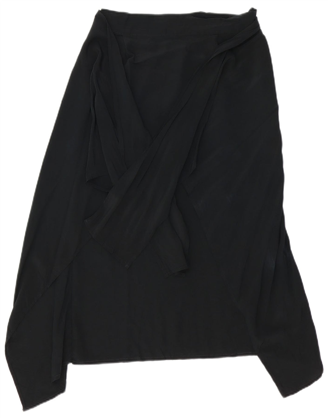 MAX MARA Dame Pianoforte Asymmetrisk Wrap Nederdel IT 40 Small W28 Sort