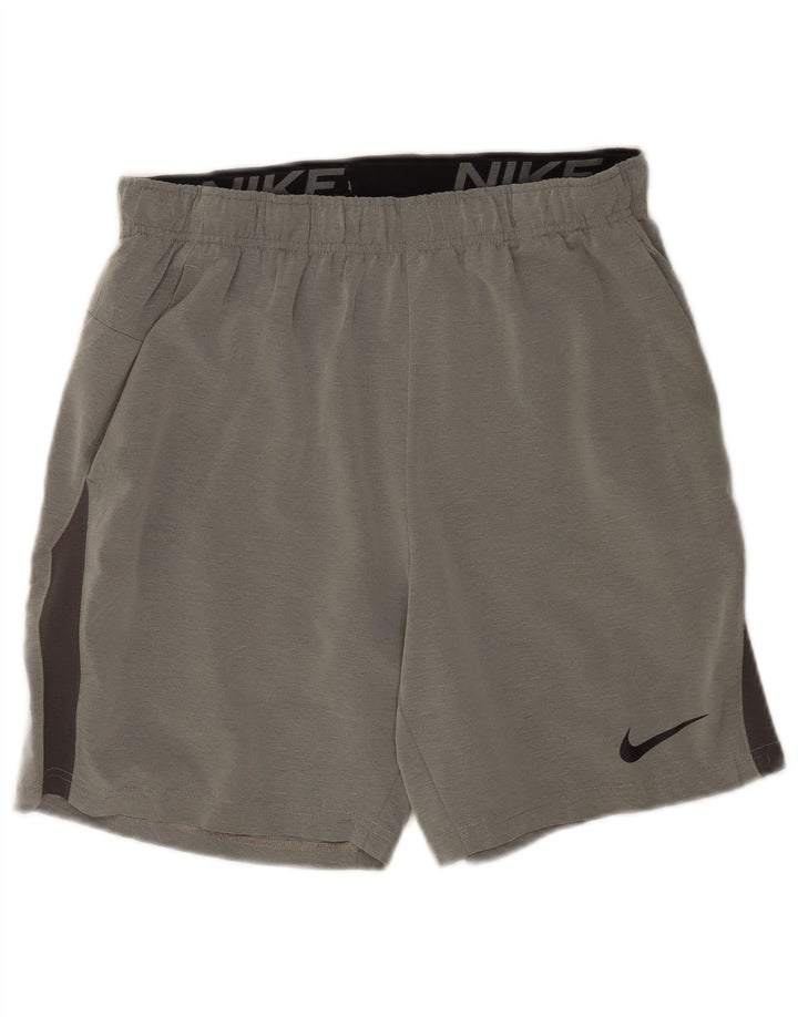 Nike Herre Dri Fit Standard Fit Sportsshorts Medium Grå Colourblock