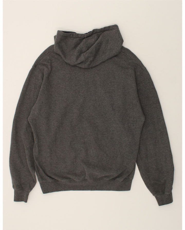 VINTAGE Mens Graphic Hoodie Jumper Large Grey Cotton Vintage Vintage and Second-Hand Vintage from Messina Hembry 