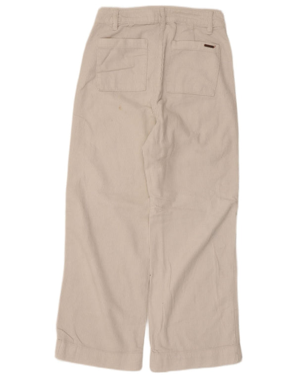 Billabong Womens Wide Leg Corduroy Bukser US 8 Medium W28 L26 White