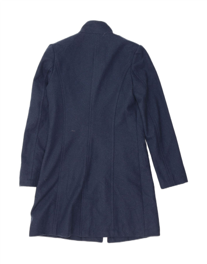 SISLEY Womens Overcoat UK 8 Small Navy Blue Vintage Sisley and Second-Hand Sisley from Messina Hembry 