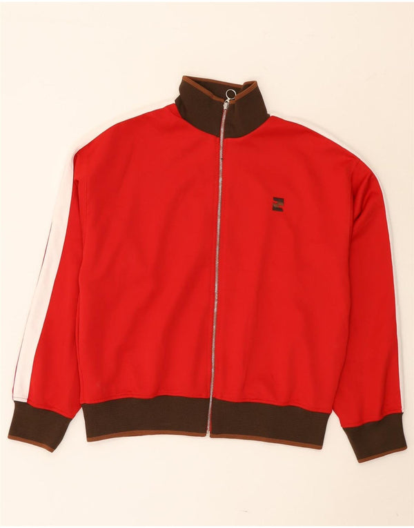 Zara Træningsdragt til mænd Topjakke Stor Rød Colourblock Polyester