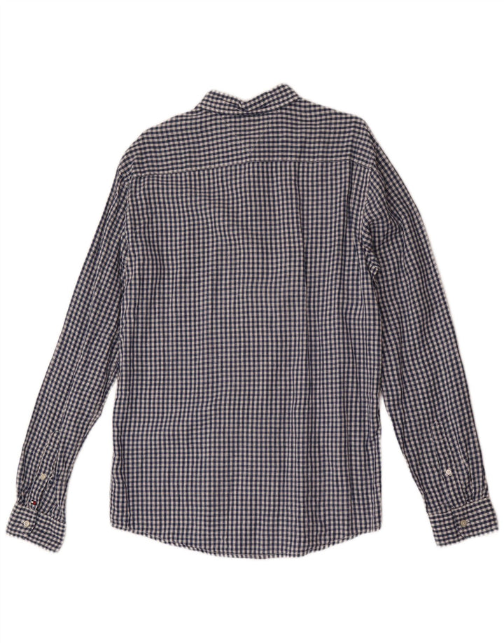 Tommy Hilfiger Herreskjorte Medium Blue Gingham Linen