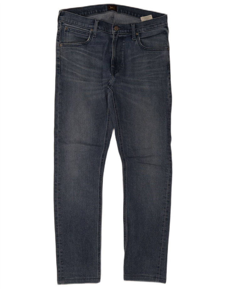 Lee Herre Luke Slim Jeans W32 L32 Blå Bomuld