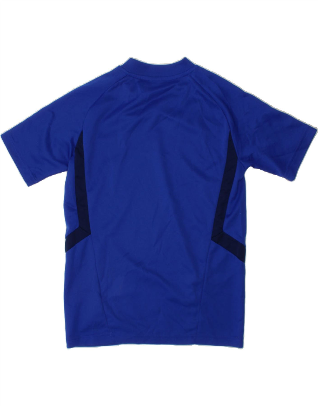 ADIDAS Boys Climacool T-Shirt Top 9-10 Years Blue Colourblock Polyester Vintage Adidas and Second-Hand Adidas from Messina Hembry 