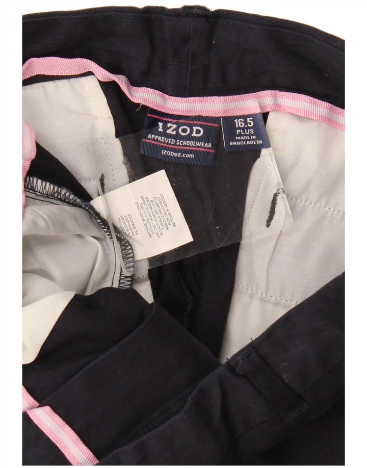 IZOD Lige Chinobukser til drenge 15-16 år W30 L29 Marineblå Bomuld