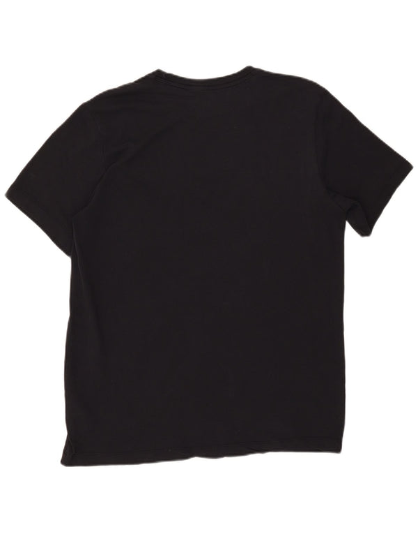 Nike Herre Dri Fit T-shirt Top Medium Sort Bomuld