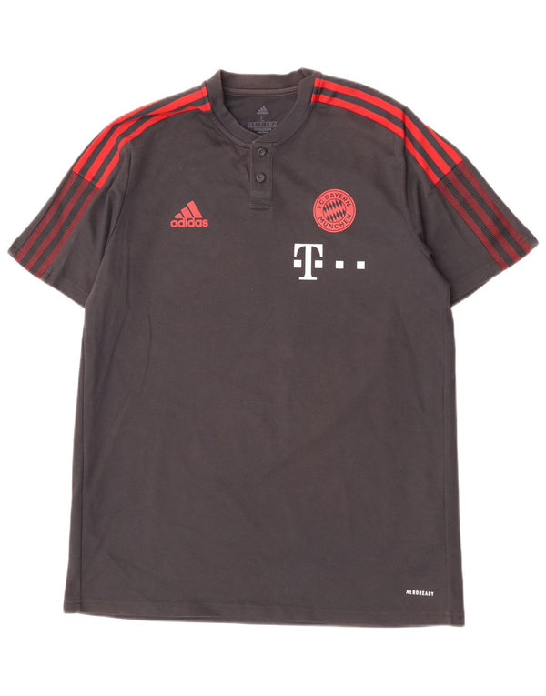 Adidas Herre Aeroready Grafisk T-Shirt Top Stor Grå Bomuld