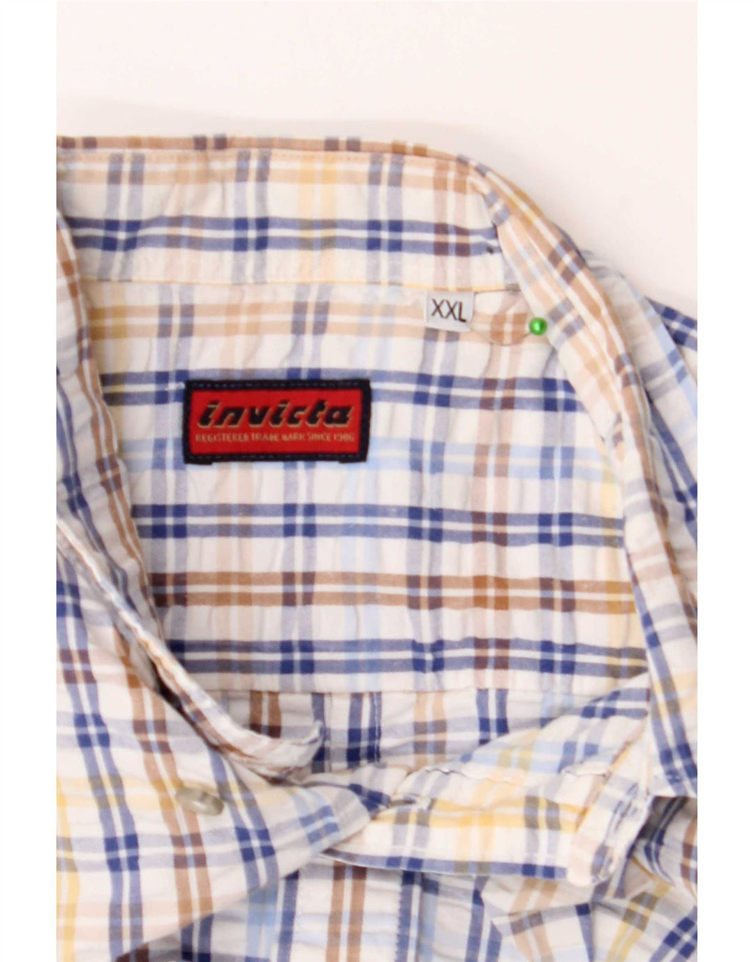 Invicta Herreskjorte 2XL Blå Plaid