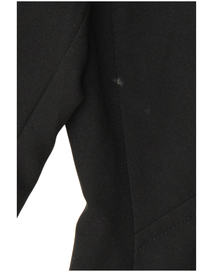 Bay Dame 1 Knap Blazer Jacket UK 14 Stor Sort Polyester