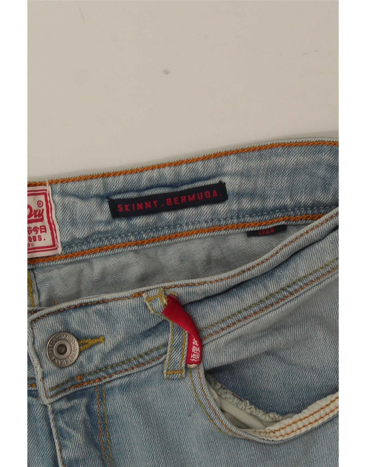 Superdry Skinny Bermuda-denimshorts til kvinder Medium W28 Blå