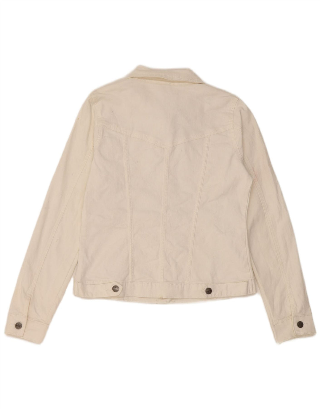 Lee Womens Riders Denimjakke UK 10 Small White Bomuld