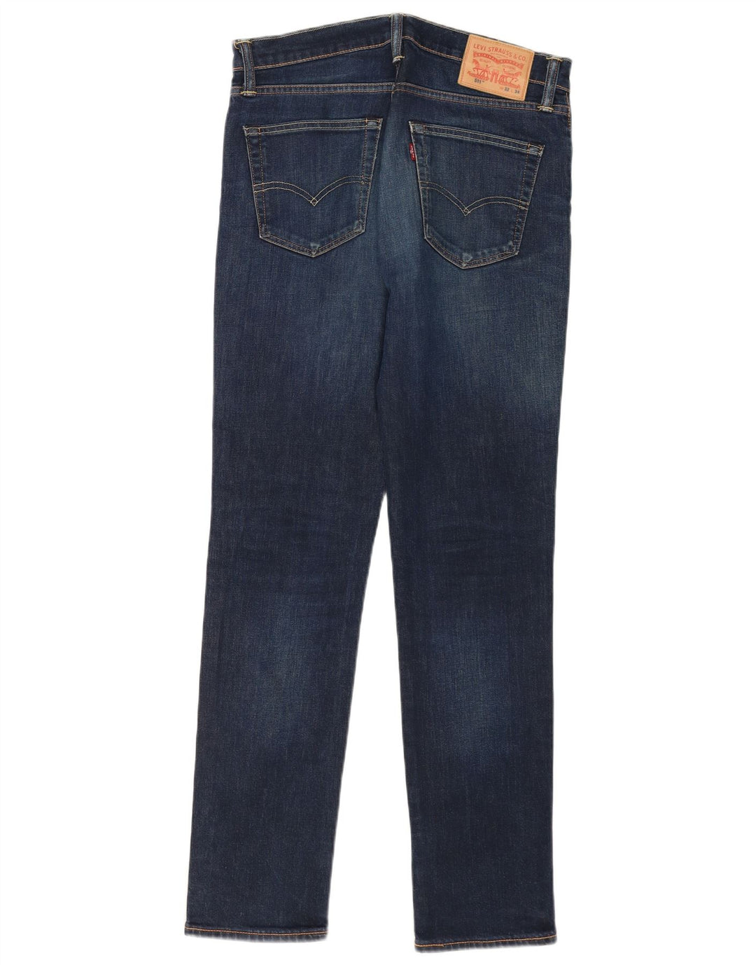 Levi's Herre 511 Slim Jeans W32 L34 Marineblå Bomuld