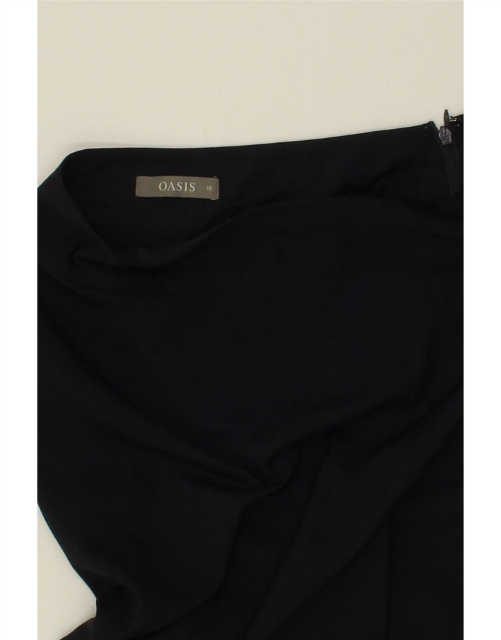 OASIS Womens Capri Chino Trousers US 10 Large W30 L23 Navy Blue Polyester Vintage Oasis and Second-Hand Oasis from Messina Hembry 