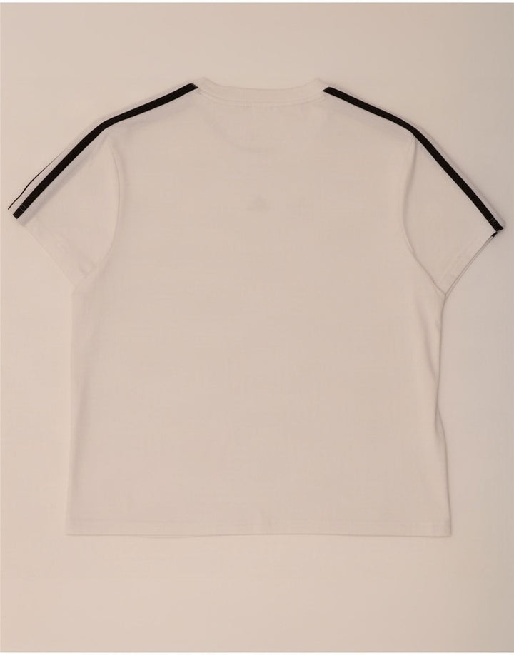 Adidas Dame T-Shirt Top UK 12/14 Medium White