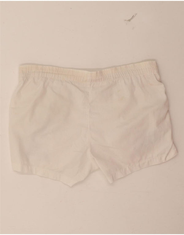 Sergio Tacchini Herre grafiske sportsshorts IT 46 Small White Polyester