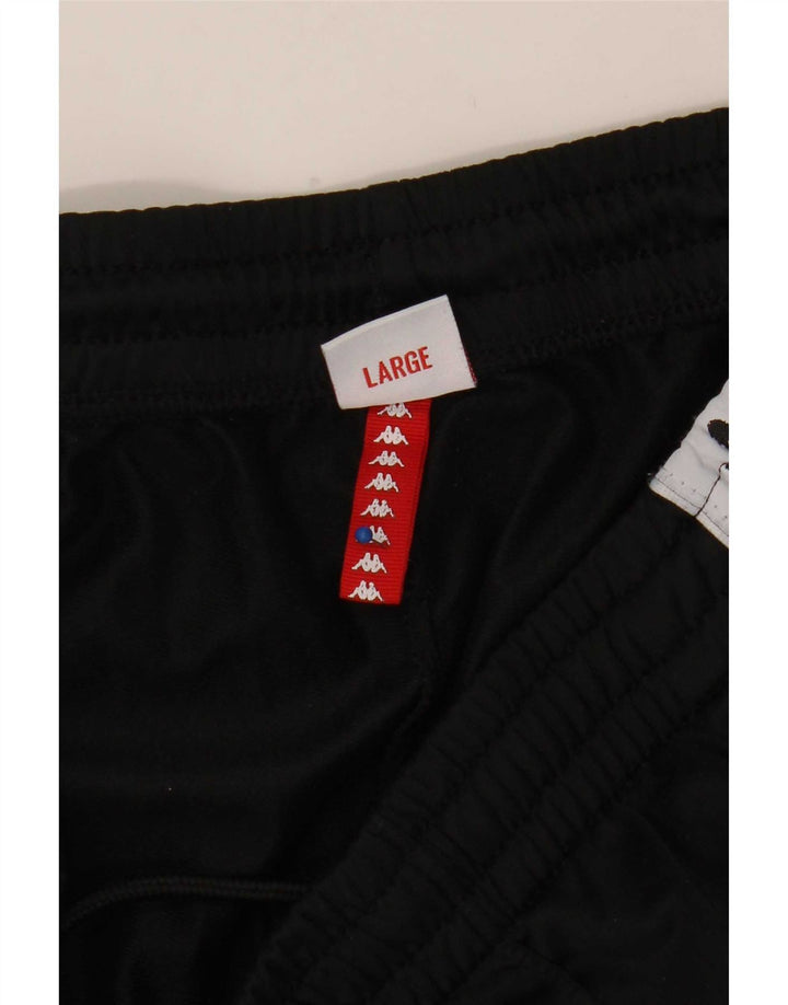 Kappa Herre grafisk træningsdragt Bukser Joggers Large Black Colourblock