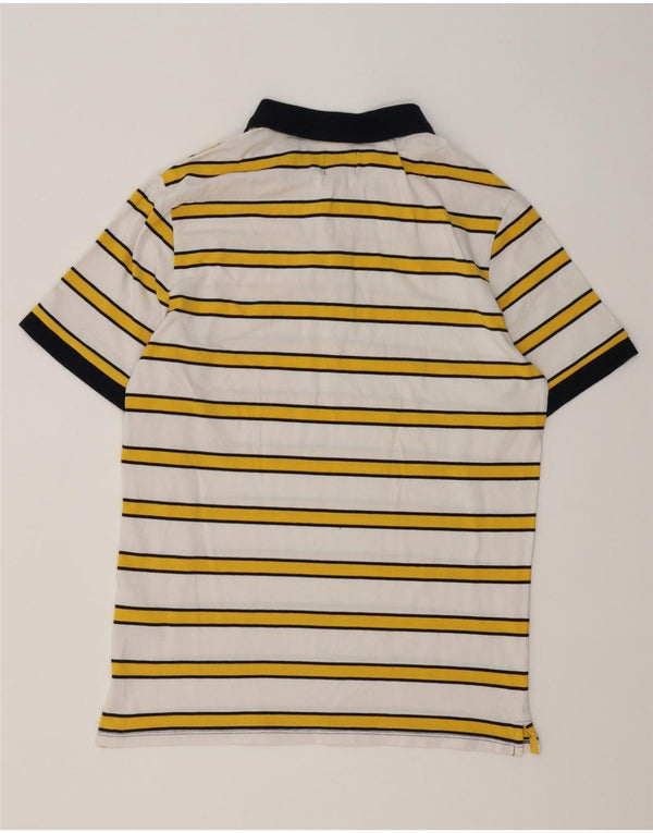 Guess Polo Shirt til mænd, stor hvid stribet bomuld