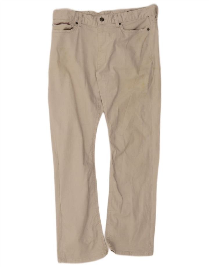 Marks & Spencer Herre Bootcut Casual Bukser W32 L29 Beige Bomuld