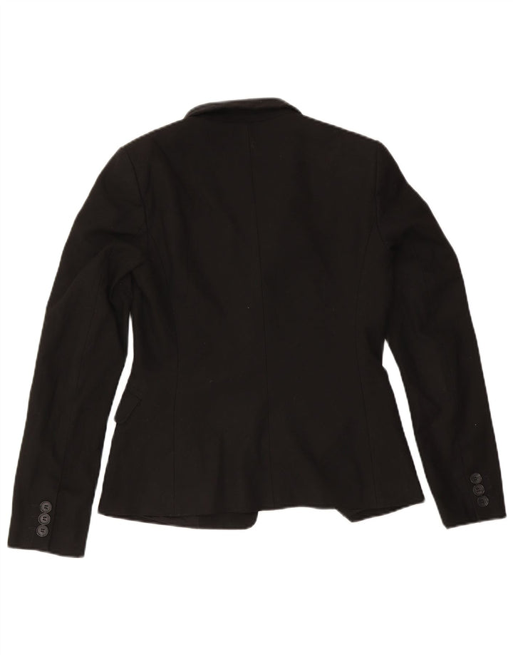 Benetton Dame 2-knaps blazerjakke IT 42 Medium Sort Polyester