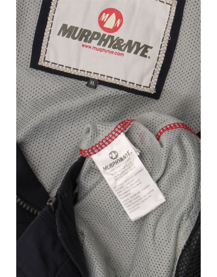 Murphy & Nye Regnjakke til mænd UK 42 XL Navy Blue Nylon