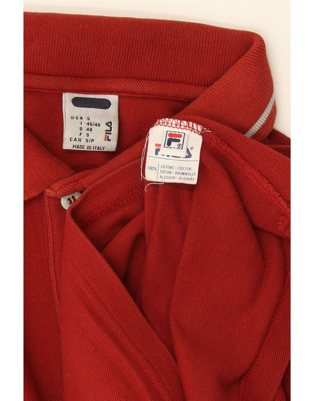 Fila herre polo shirt lille rød bomuld
