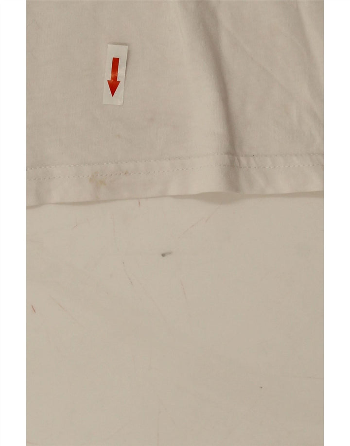 Vans Herre Classic Fit Grafisk T-Shirt Top Stor Hvid Bomuld