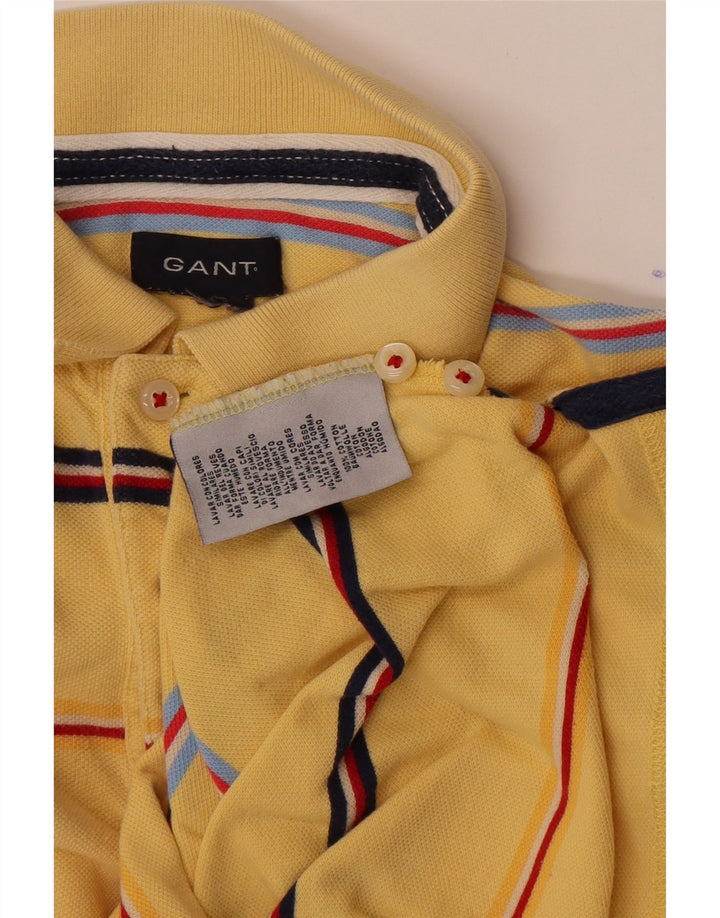 Gant Poloshirt til mænd Stor gulstribet bomuld