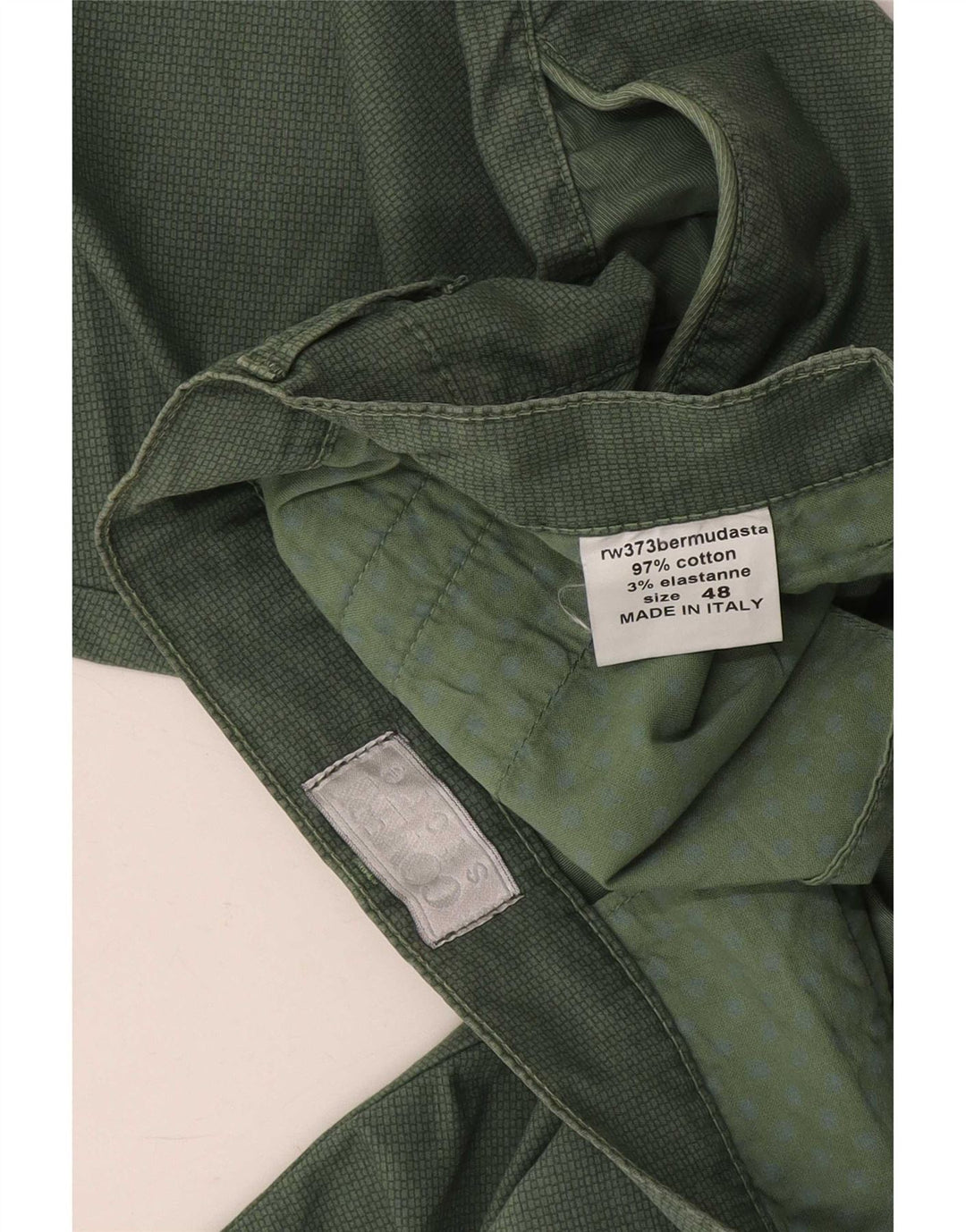 Coveri Herre Chino Shorts IT 48 Medium W32 Grøn Bomuld