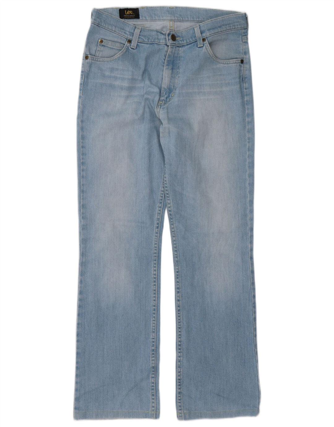 Lee Lige Jeans til kvinder W33 L30 Blå Bomuld
