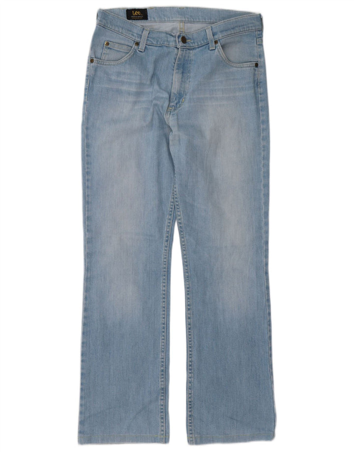 Lee Lige Jeans til kvinder W33 L30 Blå Bomuld