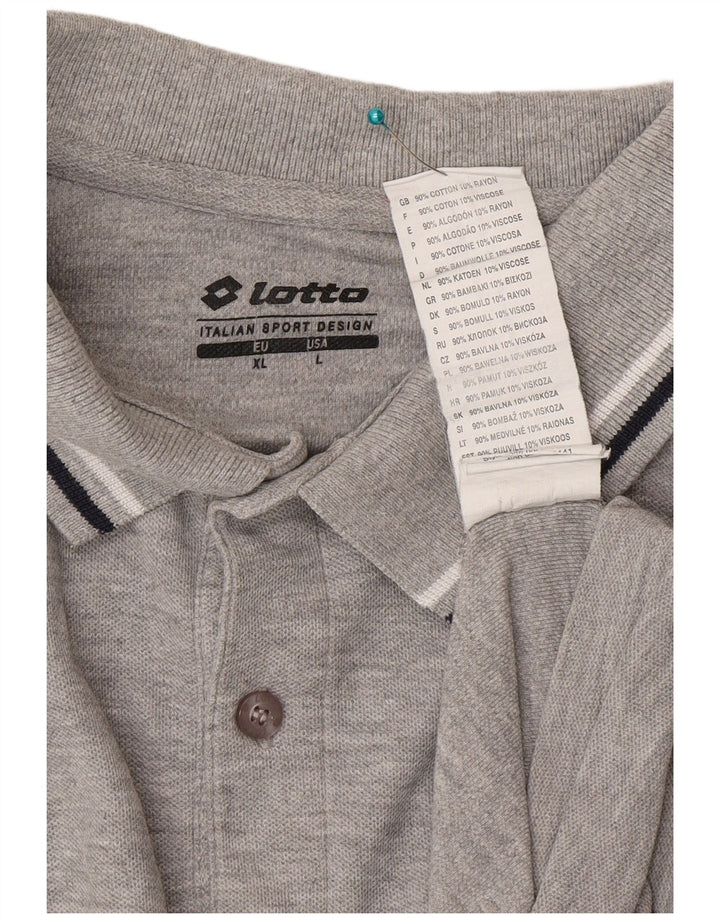 Lotto Herre Polo Shirt XL Grå Bomuld