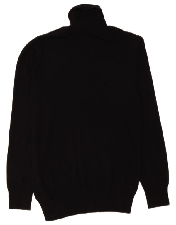 Zara Herre rullehals sweater Medium Sort viskose