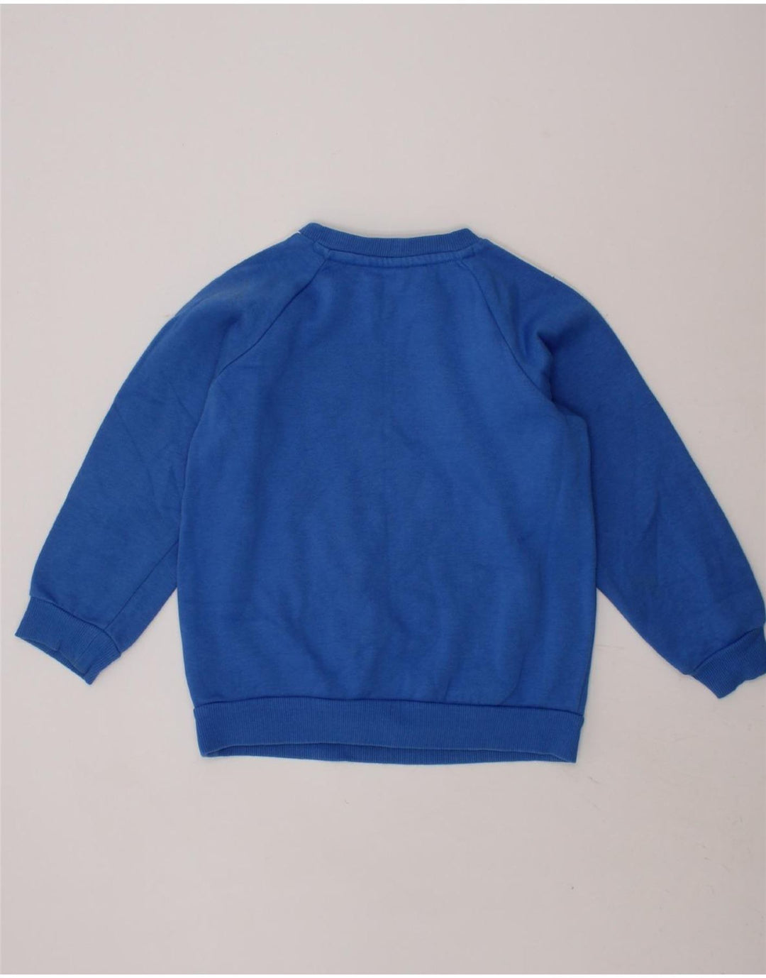 ADIDAS Boys Graphic Sweatshirt Jumper 2-3 Years Blue Cotton Vintage Adidas and Second-Hand Adidas from Messina Hembry 