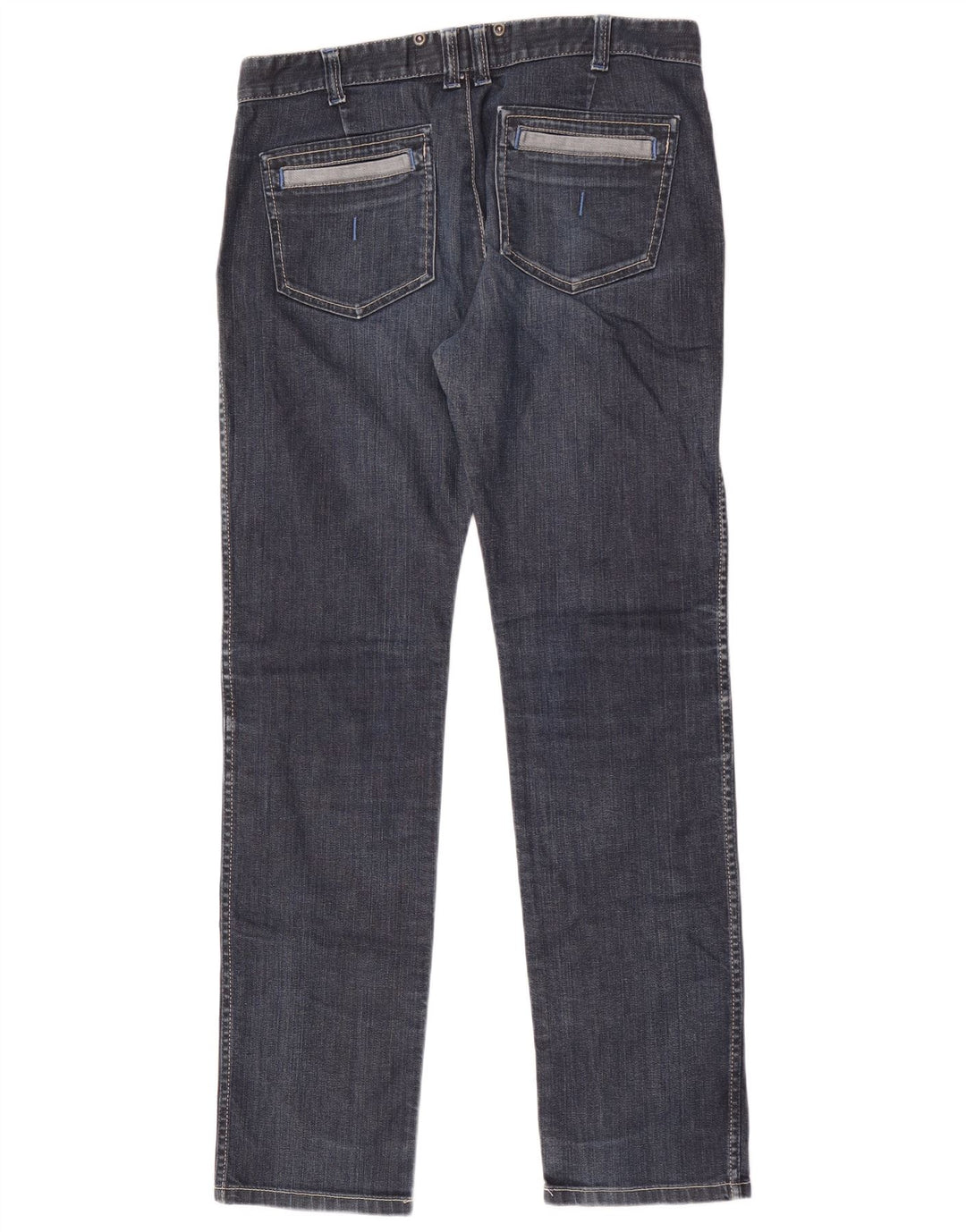 Calvin Klein Straight Jeans til mænd W34 L33 Marineblå Bomuld