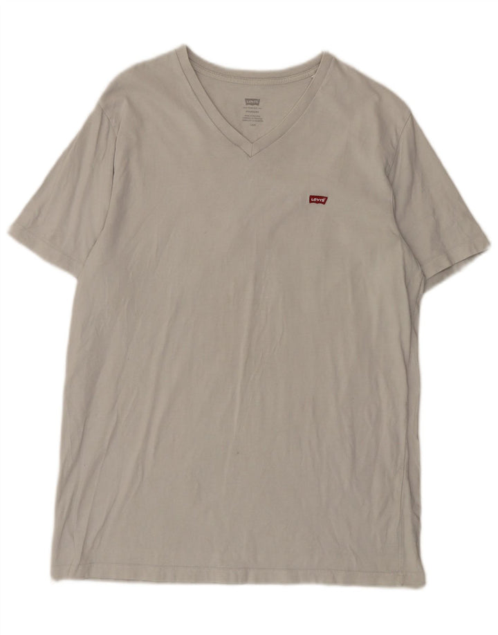 LEVI'S Herre Standard Fit T-Shirt Top Stor Grå
