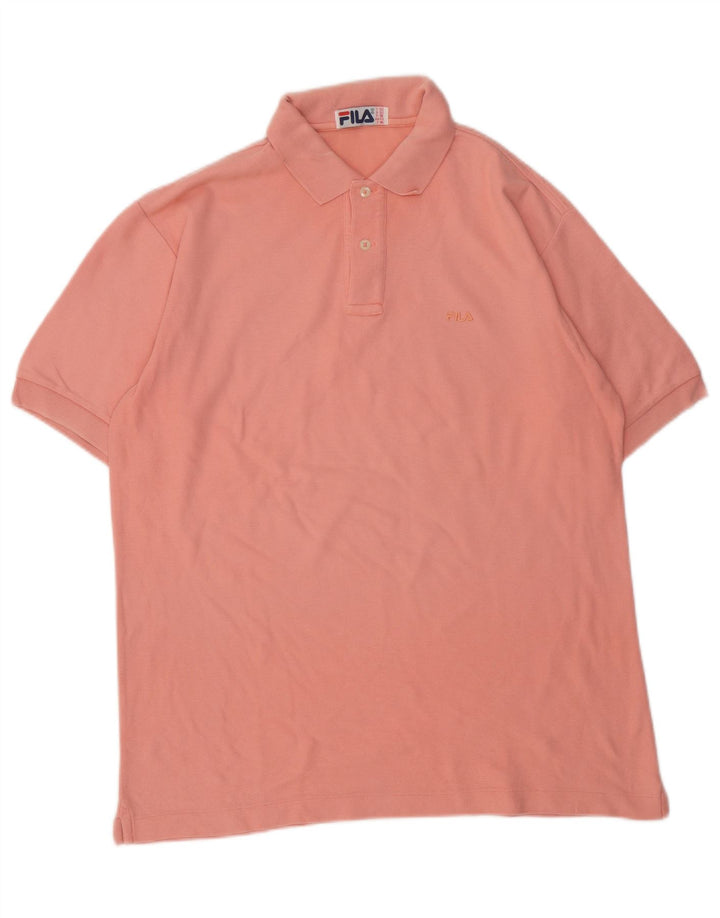 Fila Polo Shirt til mænd IT 52 Stor Pink Bomuld