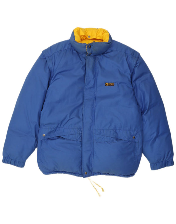 Ciesse Piumini Herre hættepolstret jakke UK 42 XL Blå Colourblock