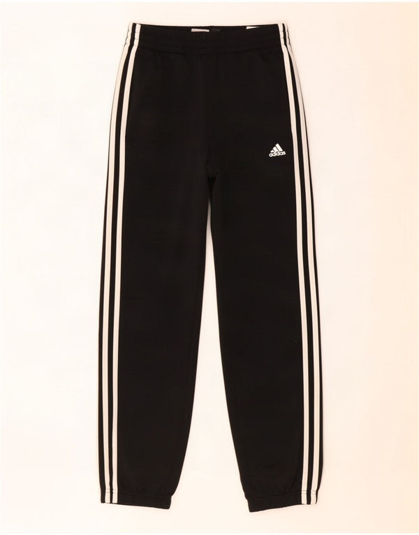 Adidas Drenge Træningsdragt Bukser Joggers 11-12 År Sort Polyester