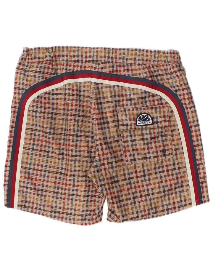 Sundek Herre badeshorts Medium Flerfarvet Ternet polyester