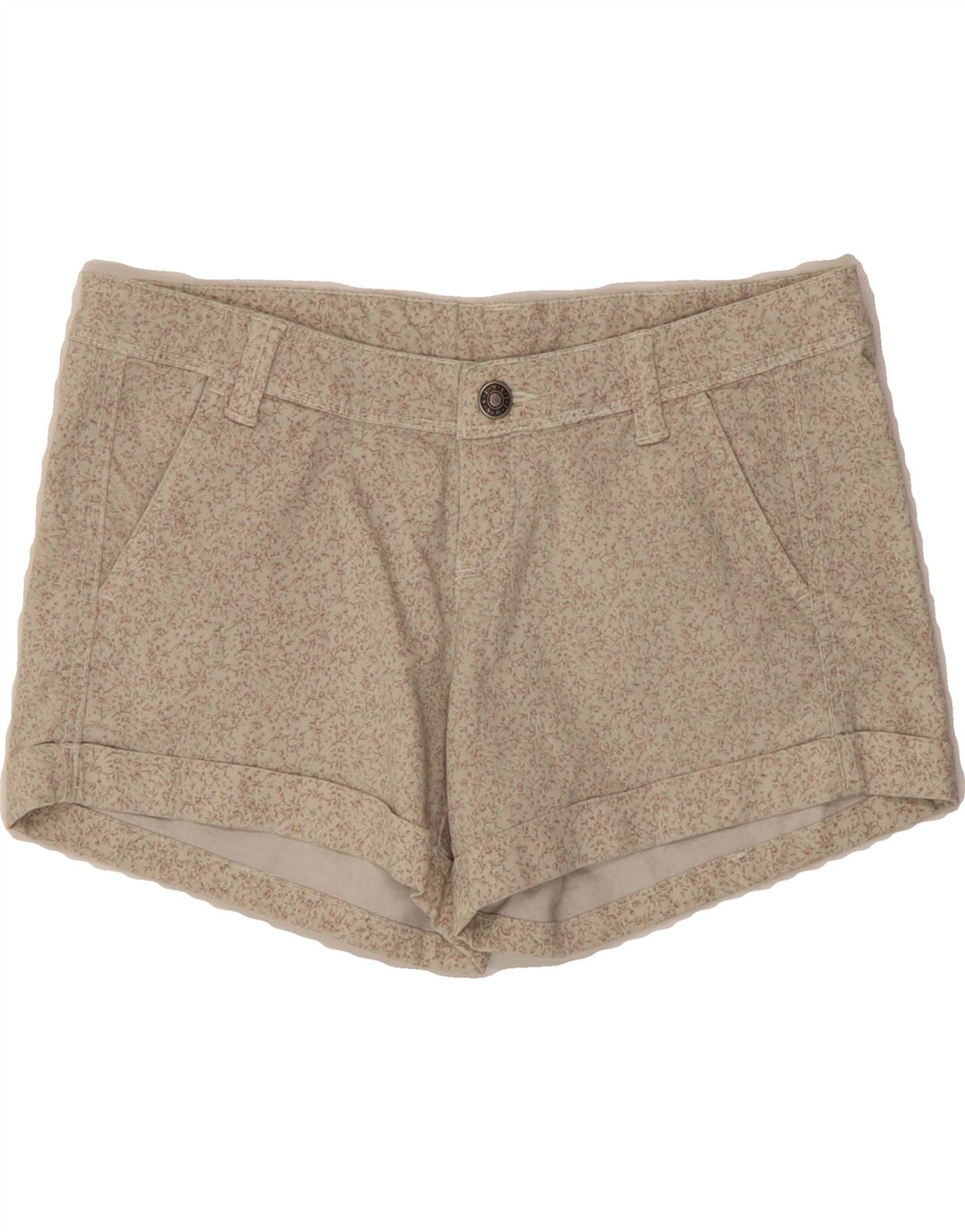 BENETTON Womens Chino Shorts W27 Small Grey Floral Cotton Vintage Benetton and Second-Hand Benetton from Messina Hembry 
